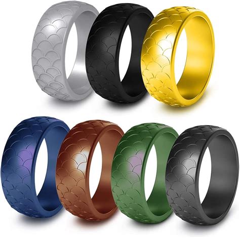 Best Engravable <b>Silicone</b> <b>Ring</b>: QALO Metallic Strata. . Silicone rings amazon